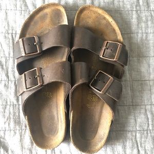 Brown Leather Arizona Soft footbed Birkenstock’s
